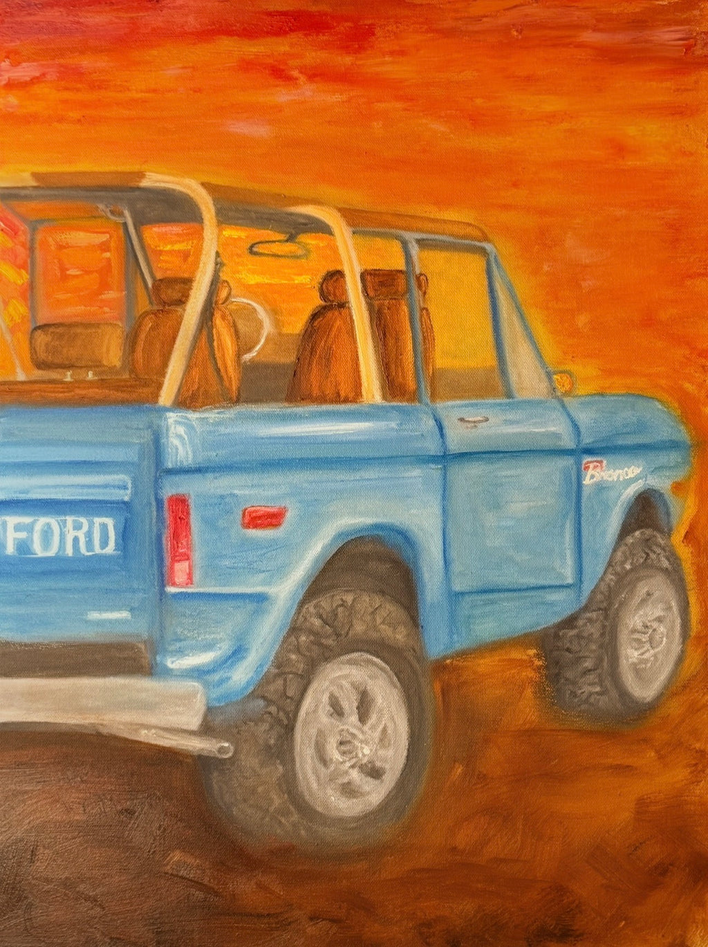 Blue Bronco | 18”x24”