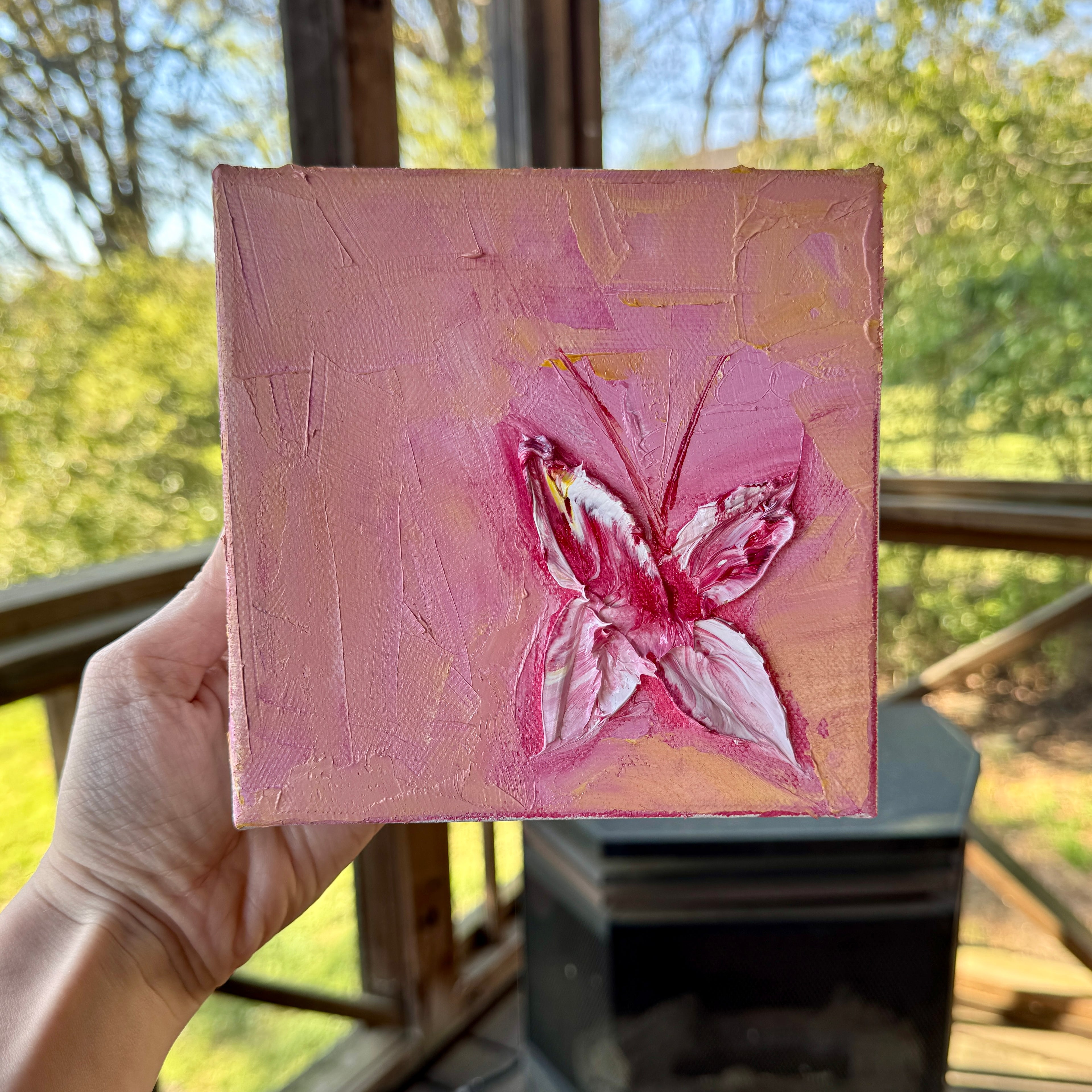Blushing Butterfly | 6”x6”