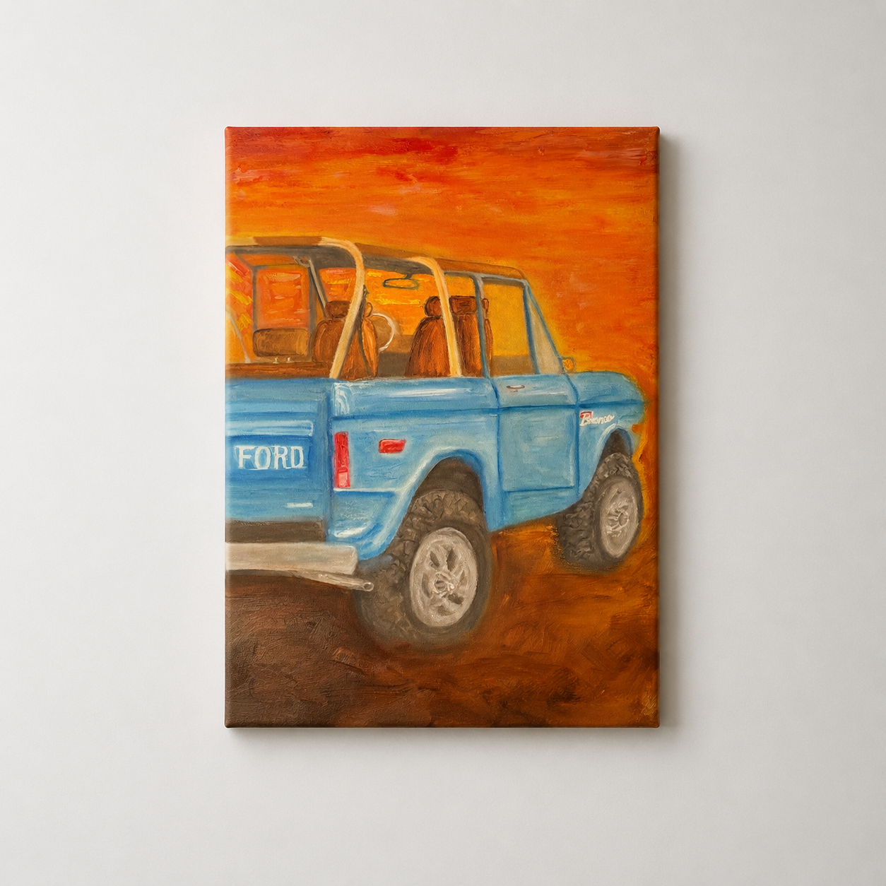 Blue Bronco | 18”x24”