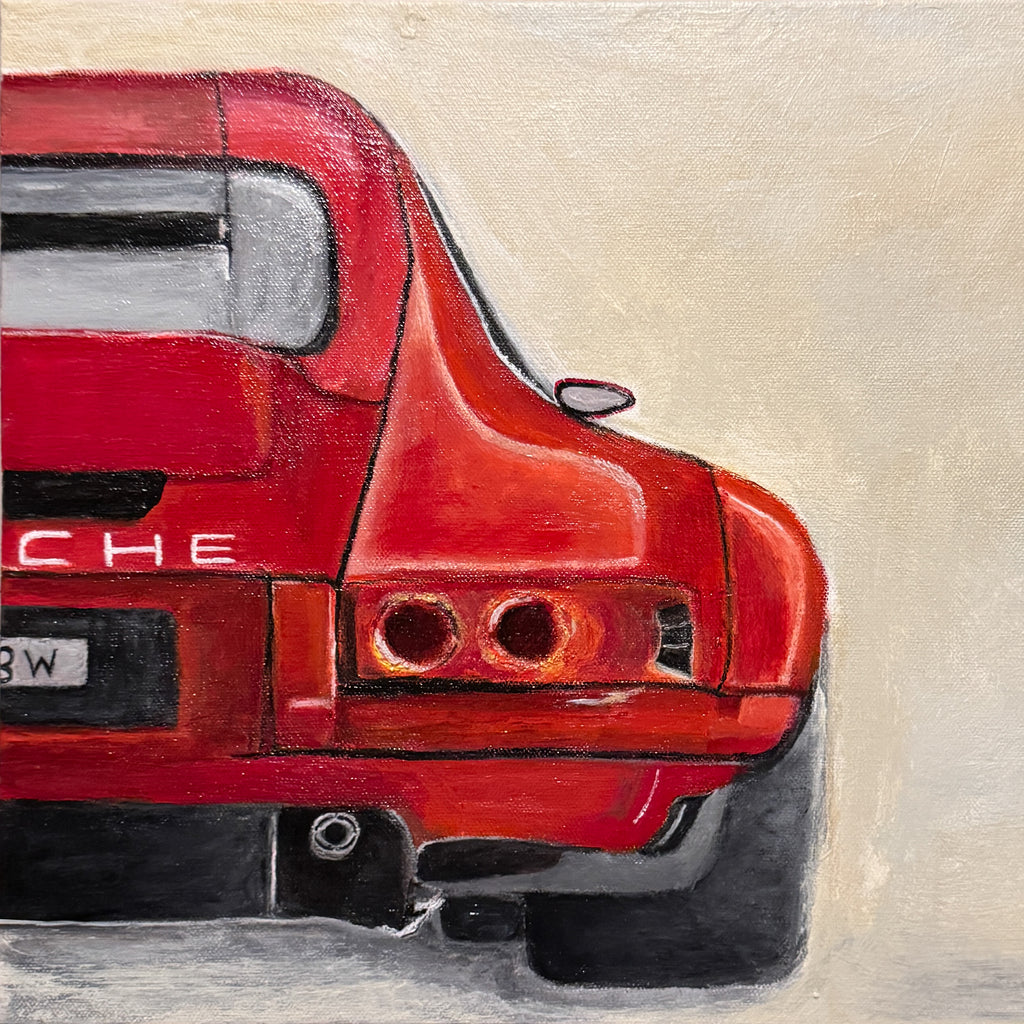 Red Porsche | 14”x18”